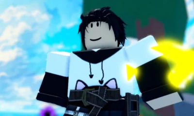 Clover Legends - Roblox character casting a spell with Wind Spirit Aura