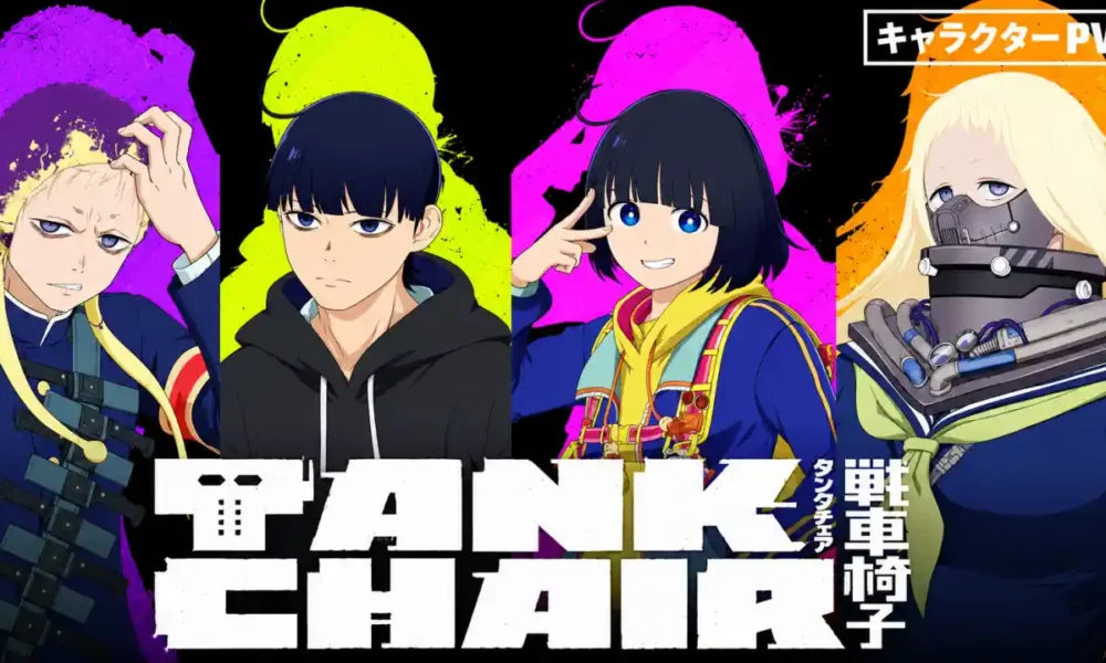Tank Chair anime key visual featuring Nagi and Shizuka Taira"