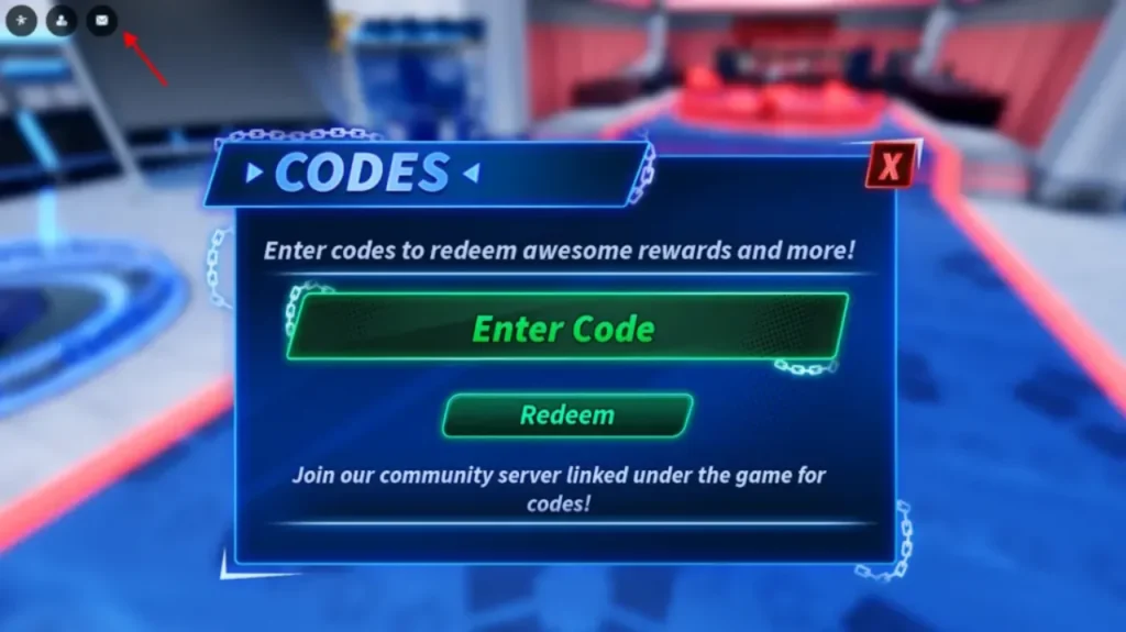 Goalbound - mail icon code redemption menu