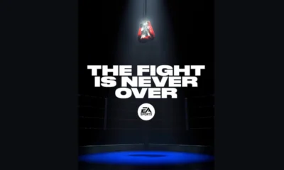 EA Sports Fight Night return - boxing gloves hanging above the ring