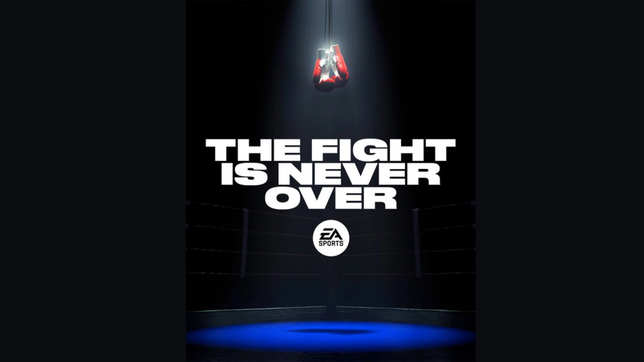 EA Sports Fight Night return - boxing gloves hanging above the ring