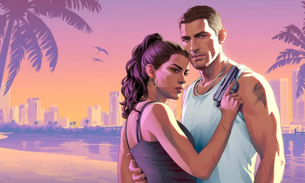 GTA 6 PC release window - Jason and Lucia key art