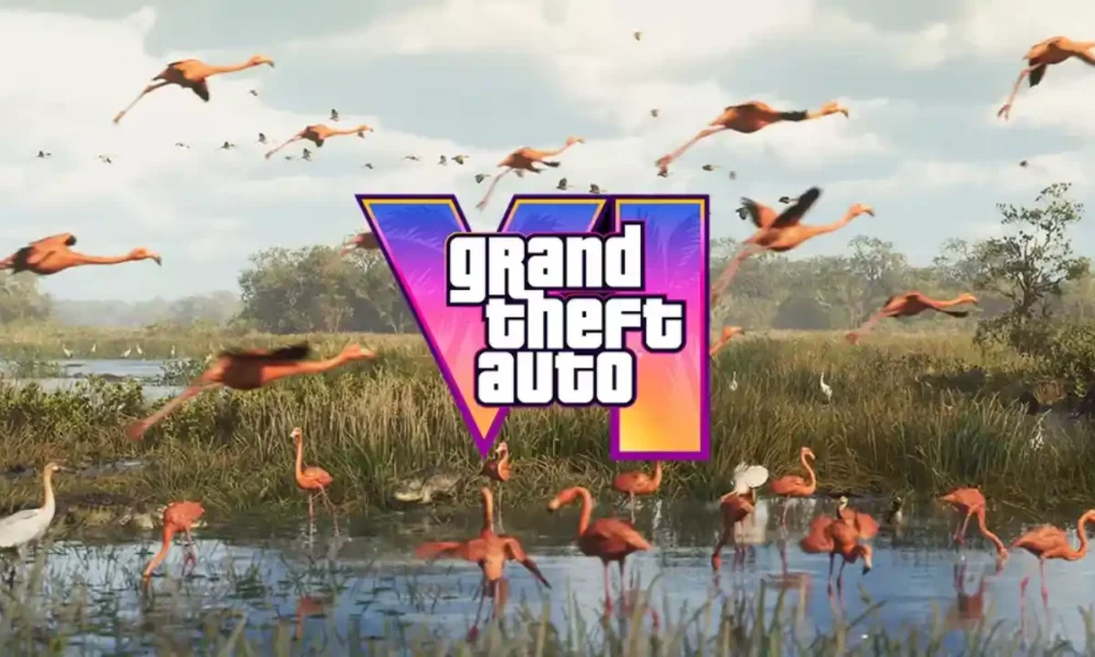 GTA 6 - alligator and flamingos in a Leonida wetland