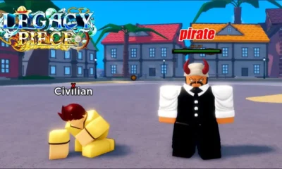 Legacy Piece - pirate crew exploring a distant island