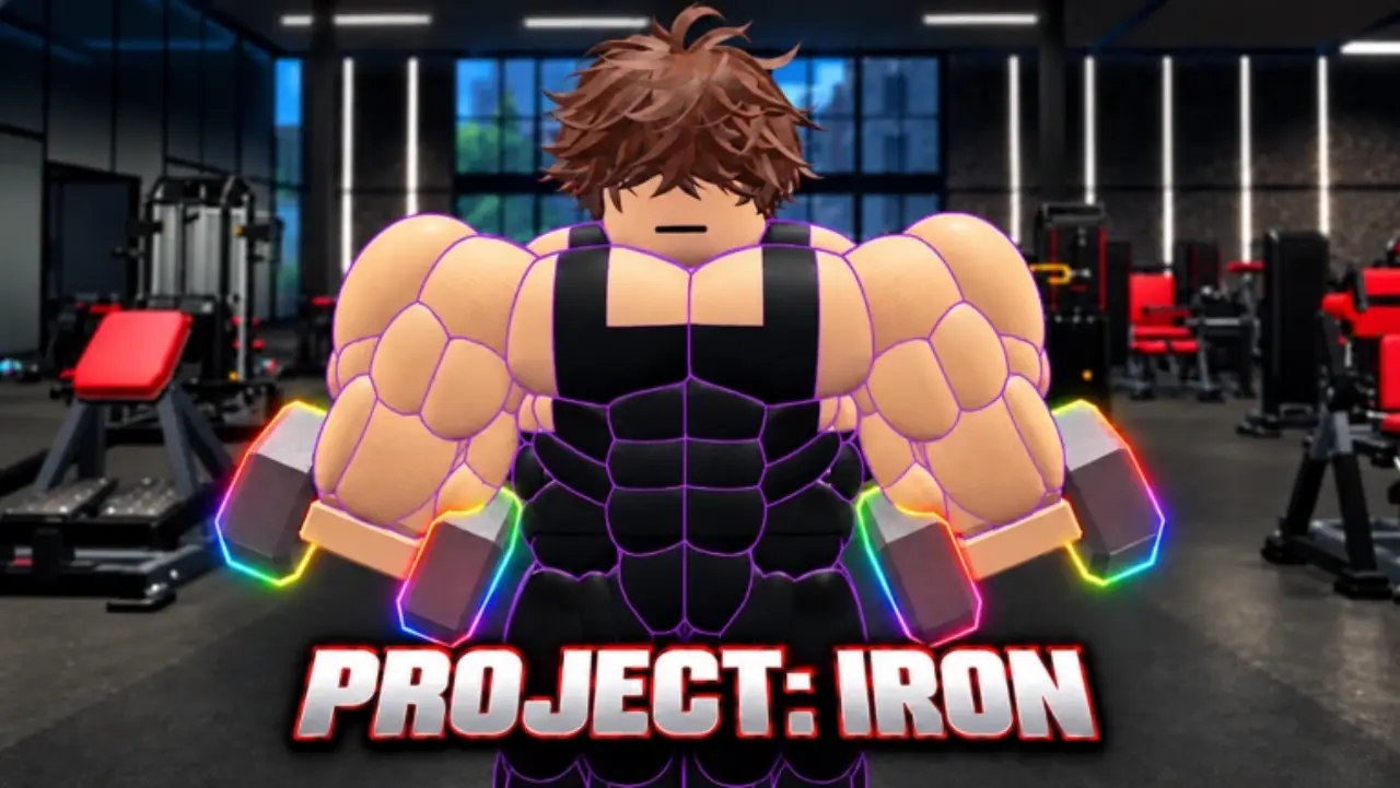 Project Iron - Roblox bodybuilder training at the gym