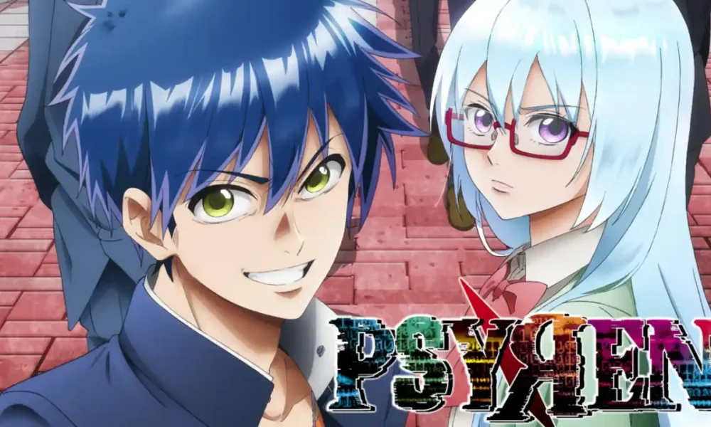 Psyren anime key visual featuring Ageha Yoshina