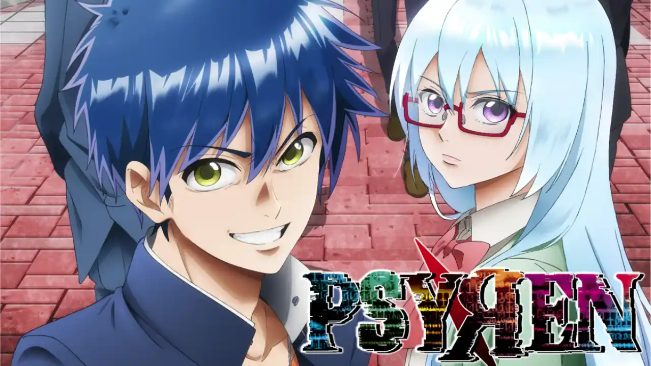 Psyren anime key visual featuring Ageha Yoshina
