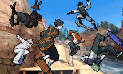 Skate Tree - Roblox skater landing a trick in the University District