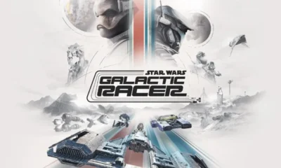 Star Wars Galactic Racer - Shade racing across an Outer Rim desert track