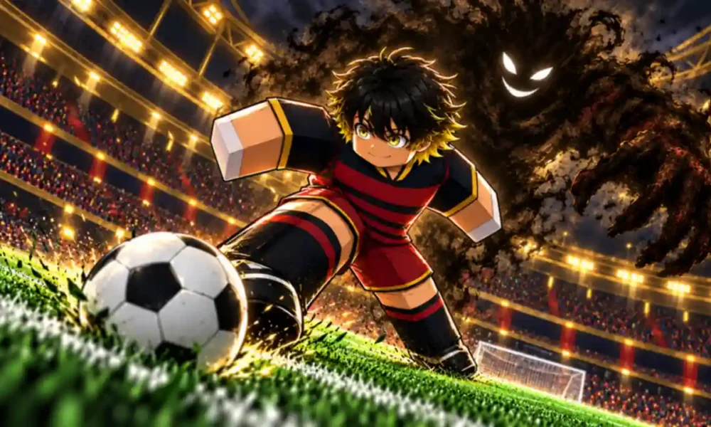 Start Your Blue Lock Career - Roblox striker training on the pitch