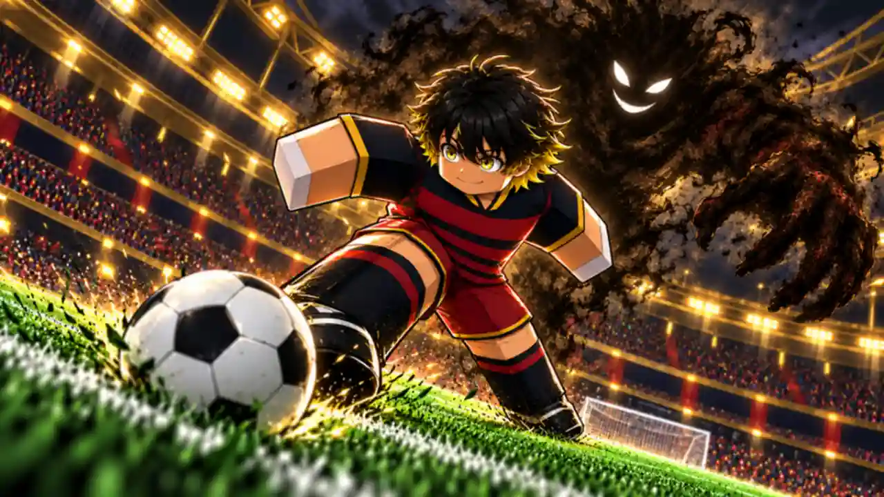 Start Your Blue Lock Career - Roblox striker training on the pitch