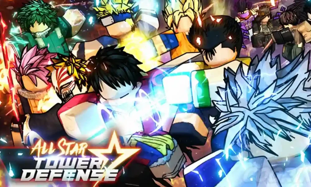 All Star Tower Defense - anime-inspired units defending against enemy waves