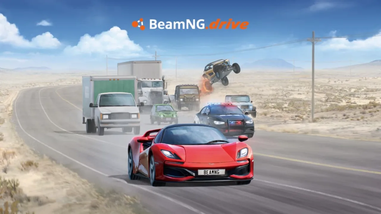 BeamNG.drive PS5 - soft-body vehicle physics crash simulation