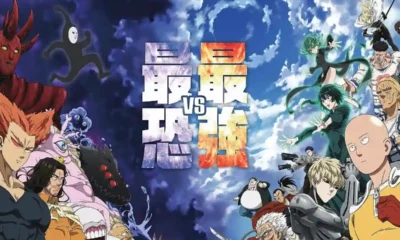 One-Punch Man Season 3 Part 2 key visual featuring Saitama and Garou